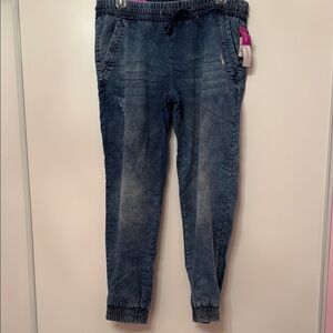 NWT Massimo Blue Denim Jogger Pants